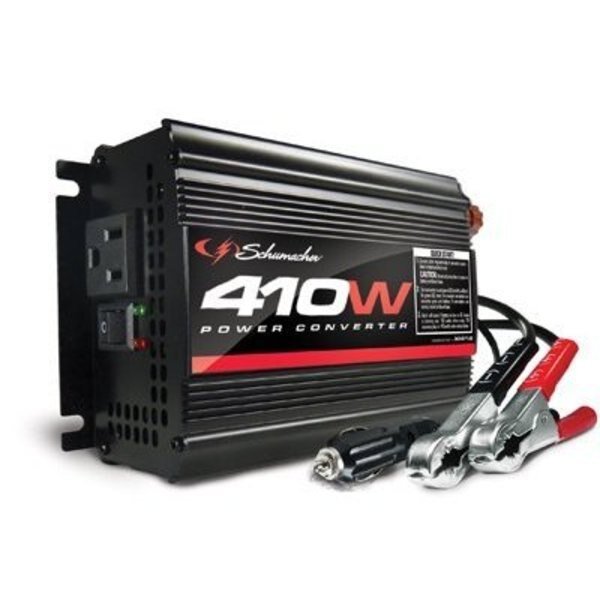 POWER INVERTR 400 WATT W/BATTRY CLAMPS &, Schumacher Electric, Mfr#: SCHXI-41B
